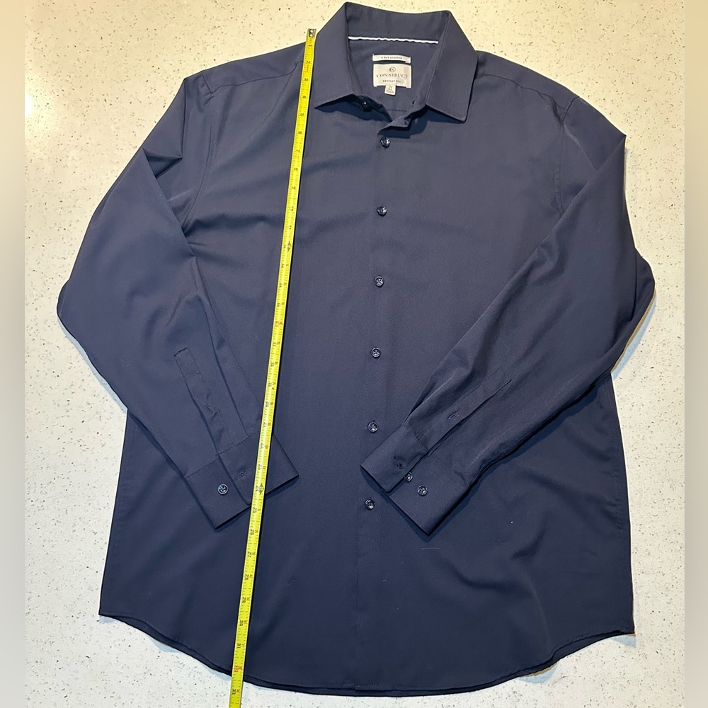 Men's Solid Performance Stretch Cooling Dress Shi… - image 4